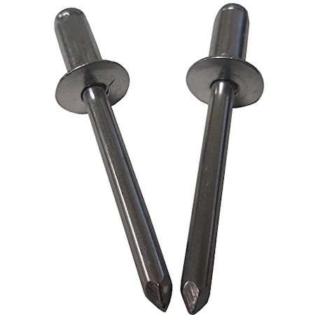 Stanley Engineered Fastening Blind Rivet, Dome Head, 0.125 in Dia., 0.39 in L, Aluminum Body, 1000 PK PAD44ABS